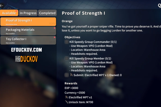 Proof Of Strength I Quest